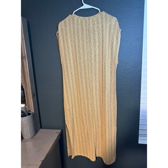 Zara Women's Yellow and Brown‎ Dress - Picture 4 of 5